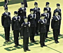 West High AFJROTC students in uniform 